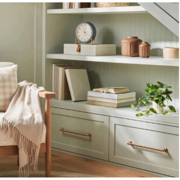 Hearth & Hand with Magnolia 6" Faceted Stoneware Decorative Ceramic Vase - Brown - Picture 3 of 6